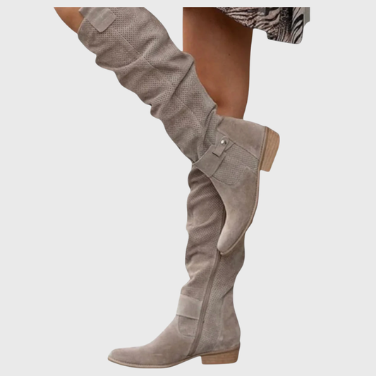 Estela | Suede Over-The-Knee Boots
