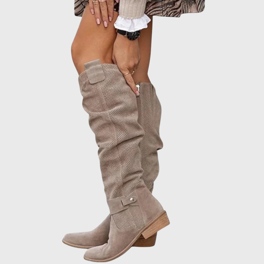 Estela | Suede Over-The-Knee Boots